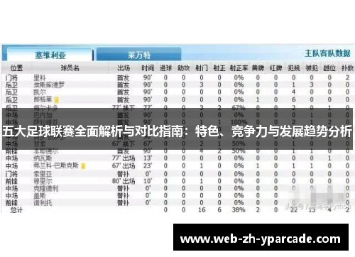 五大足球联赛全面解析与对比指南：特色、竞争力与发展趋势分析